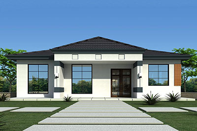 现代风格-农村10万元一层小别墅设计图